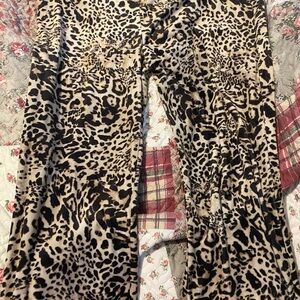 Juicy Couture Leopard Print Wide Leg Pants